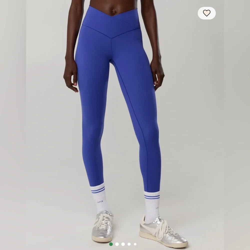 OFFLINE By Aerie Real Me High Waisted Crossover Leggings L cobalt blue - Picture 4 of 10